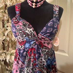 Harlow & Rose Floral Maxi Dress Size Small NWT